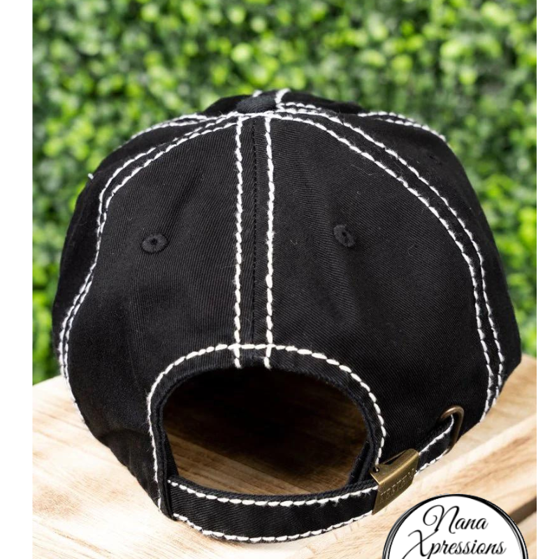 Black Skull Flag Baseball Cap